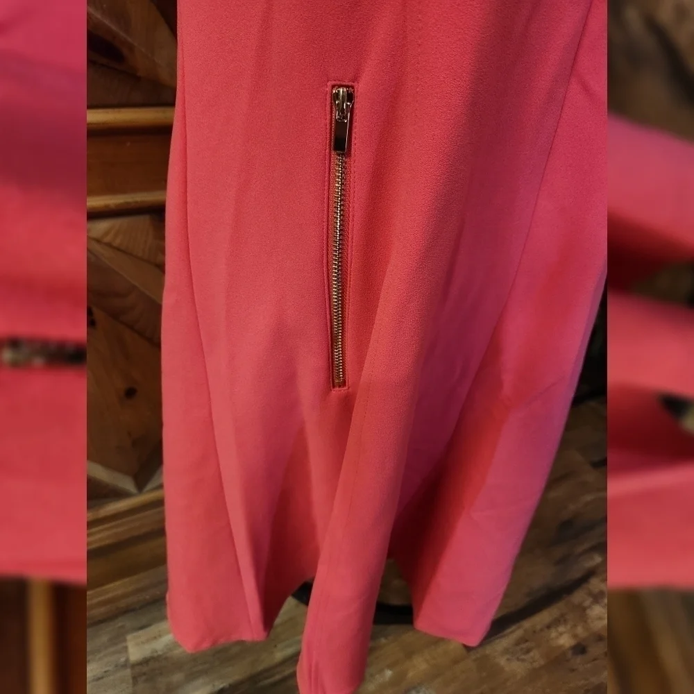 Marc New York Salmon Fit And Flare Dress Sz 12 - Picture 2 of 7